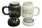 Taza Mug X2 Pareja Boda Aniversario Regalo King Queen Mr Mrs - Miniatura 8