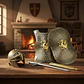 Disfraz Caballero Medieval Niño Armadura Casco Espada Escudo - Miniatura 2