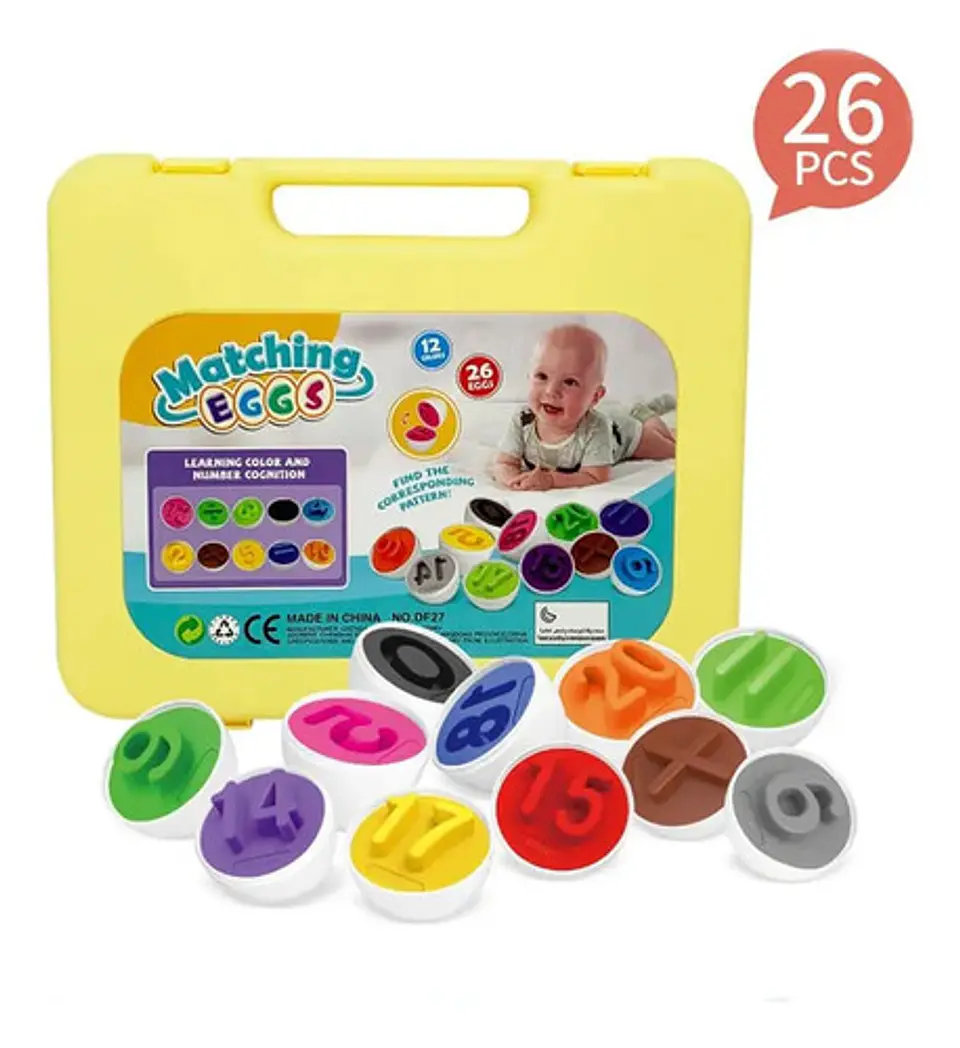 26 Huevos Montessori Juego Didáctico Educativo Letras Motriz 5
