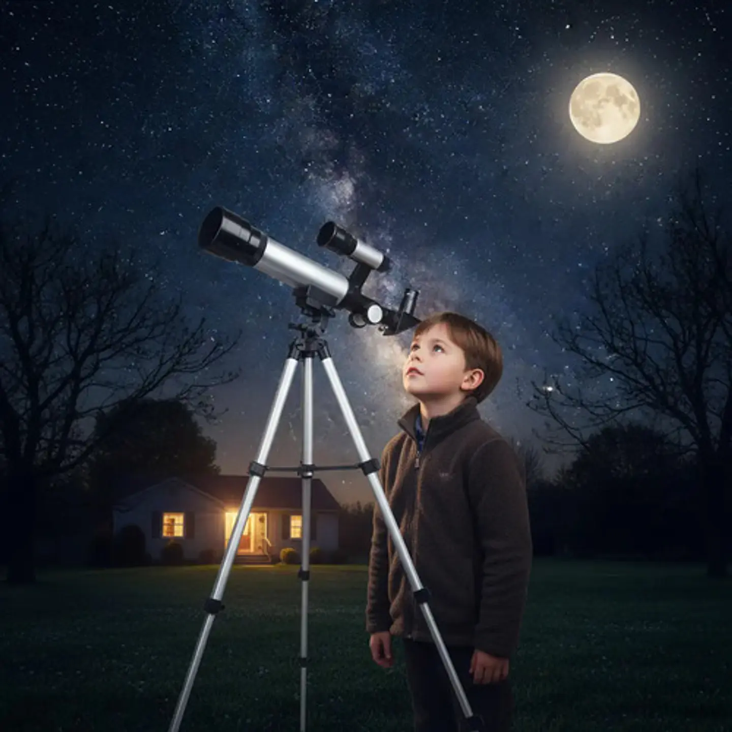 Telescopio Educativo Infantil Con Trípode Maletin Niños 5