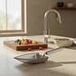 Cucharón Pala Colador De Acero Inoxidable Alimentos Ensalada - Miniatura 2