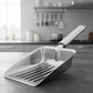 Cucharón Pala Colador De Acero Inoxidable Alimentos Ensalada - Miniatura 4