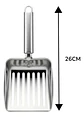 Cucharón Pala Colador De Acero Inoxidable Alimentos Ensalada - Miniatura 5