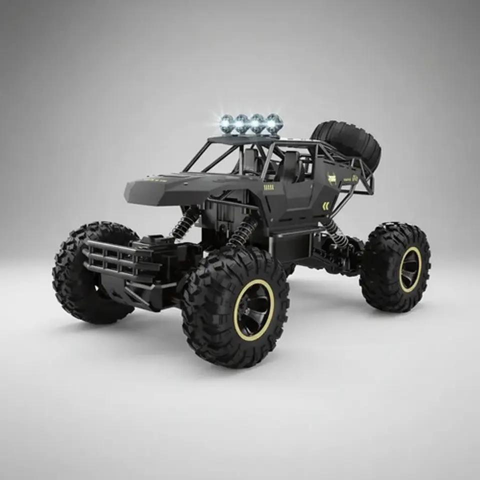 Carro Control Remoto 4x4 Recargable Metalico Todo Terreno 1