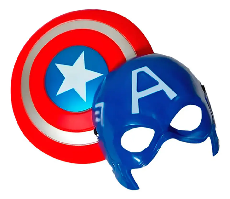 Escudo Capitan America Con Mascara Avengers 1
