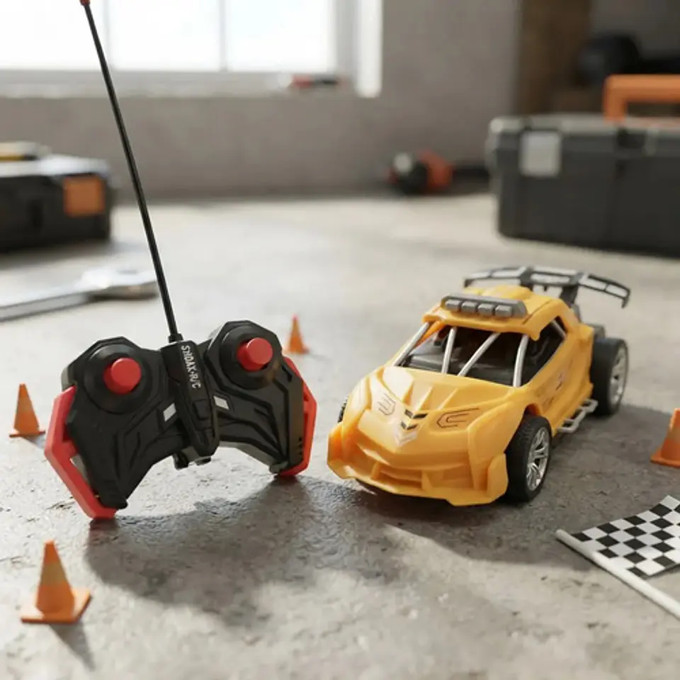 Carro Carreras Control Remoto Deportivo Recargable Niños Rojo Exceed Speed 2