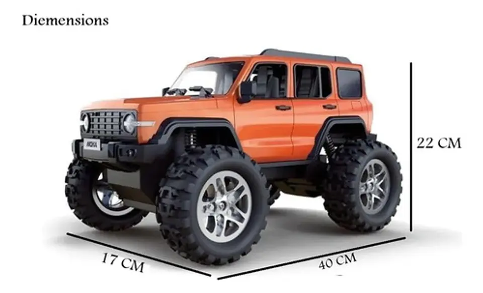 Carro Camioneta Todoterreno Control Remoto Moka Suv 1:10 4