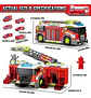 Camión De Bomberos Street Convoy 2 En 1 Con Pista Y Accesori - Miniatura 2