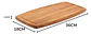 Tabla De Servir Rectangular De Madera De Acacia 36x18x1.5cm - Miniatura 8