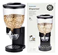 Dispensador De Cereal 2l Hermético Multifunciona Organizador Negro - Miniatura 1