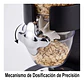 Dispensador De Cereal 2l Hermético Multifunciona Organizador Negro - Miniatura 8