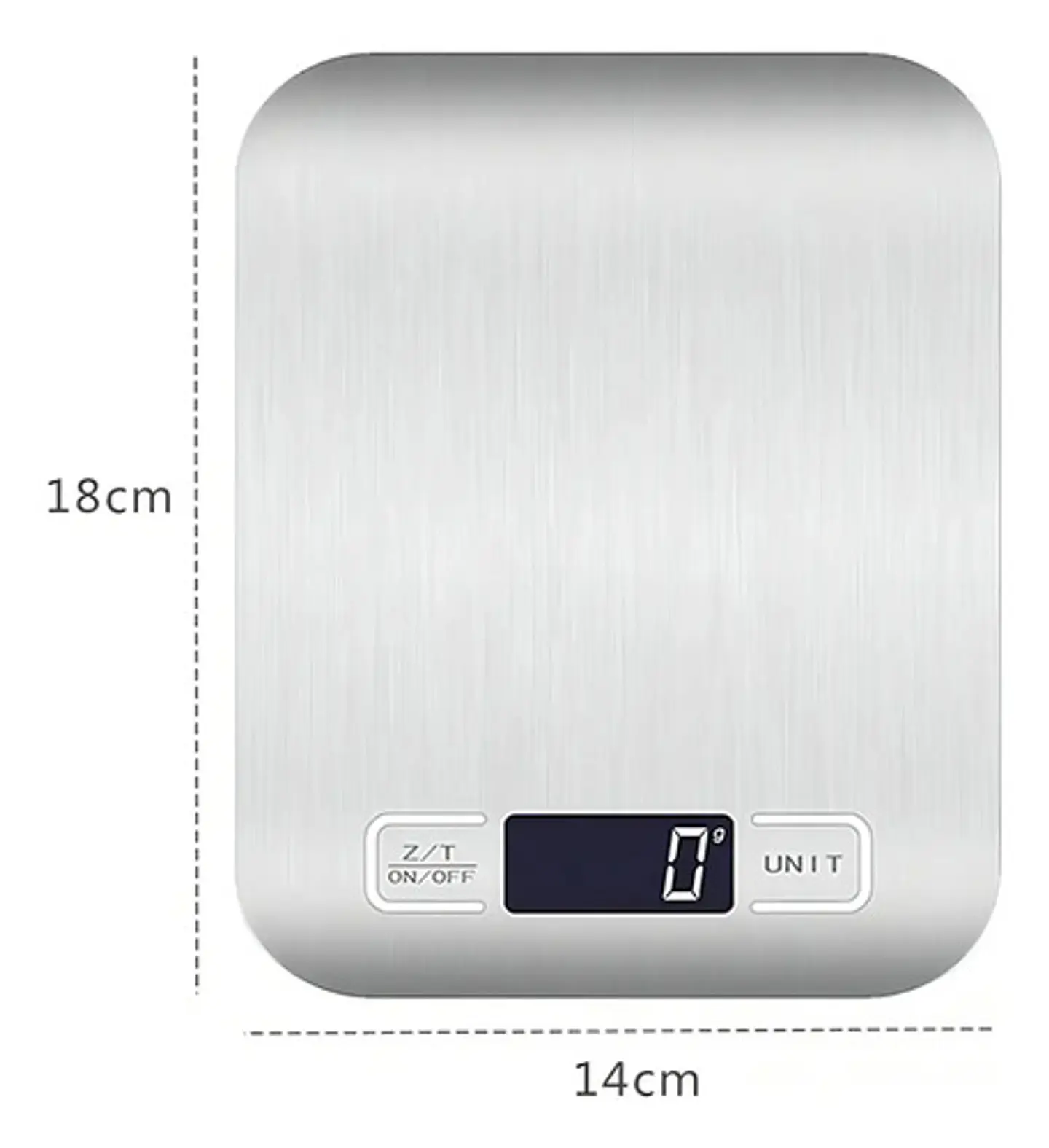 Balanza Gramera Digital De Cocina 5000 Gramos 5 Kilos Tara Capacidad Máxima 5 G Color Plata 3