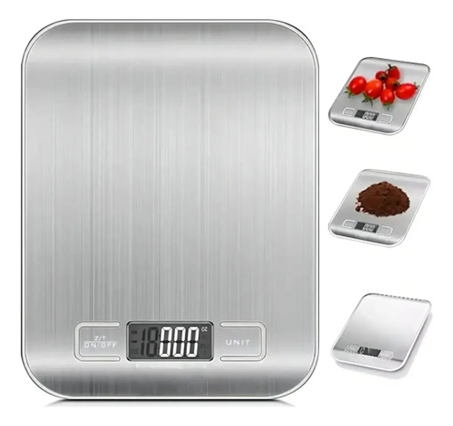 Balanza Gramera Digital De Cocina 5000 Gramos 5 Kilos Tara Capacidad Máxima 5 G Color Plata 4