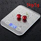 Balanza Gramera Digital De Cocina 5000 Gramos 5 Kilos Tara Capacidad Máxima 5 G Color Plata - Miniatura 6