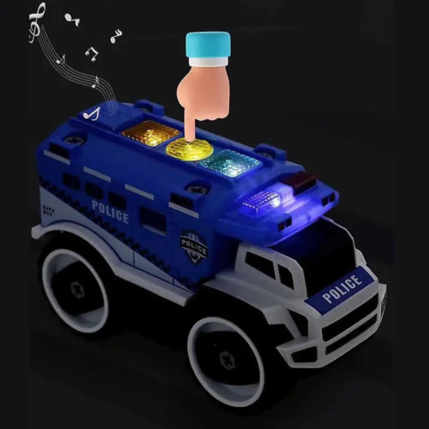 Policía Didactico Camion Desarmable Steam Luces Sonido Carro 4