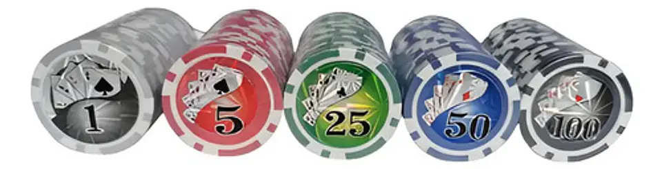 Poker Lujo Maletín Casino 500 Fichas Numerada Holografica 5