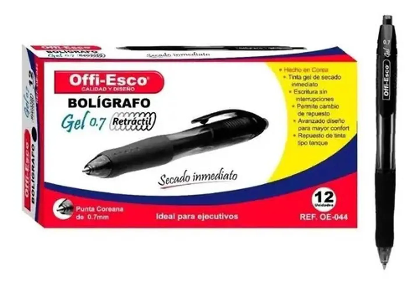 Boligrafo Gel 0.7mm Retractil O 1