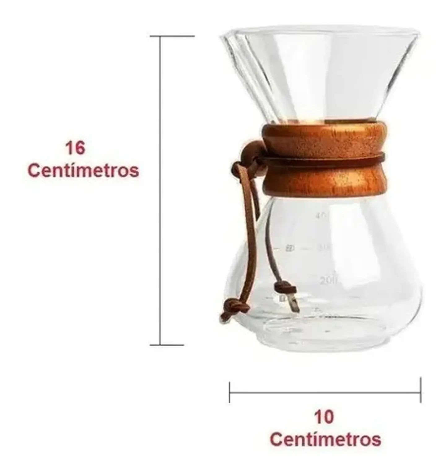 Cafetera Barismo 400ml Método Chemex 3 Tazas Special Brewing 3