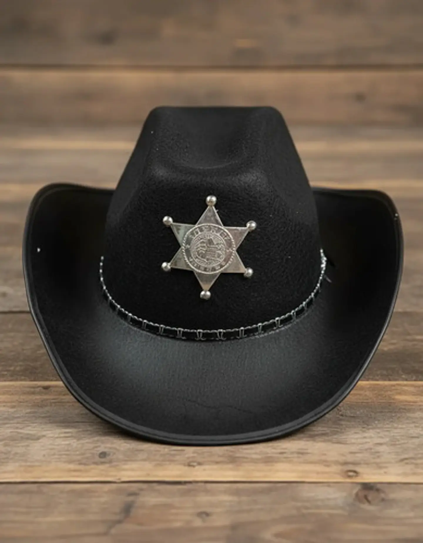 Sombrero Vaquero Sheriff Infantil Adultos Disfraz Unisex 3