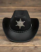 Sombrero Vaquero Sheriff Infantil Adultos Disfraz Unisex - Miniatura 3
