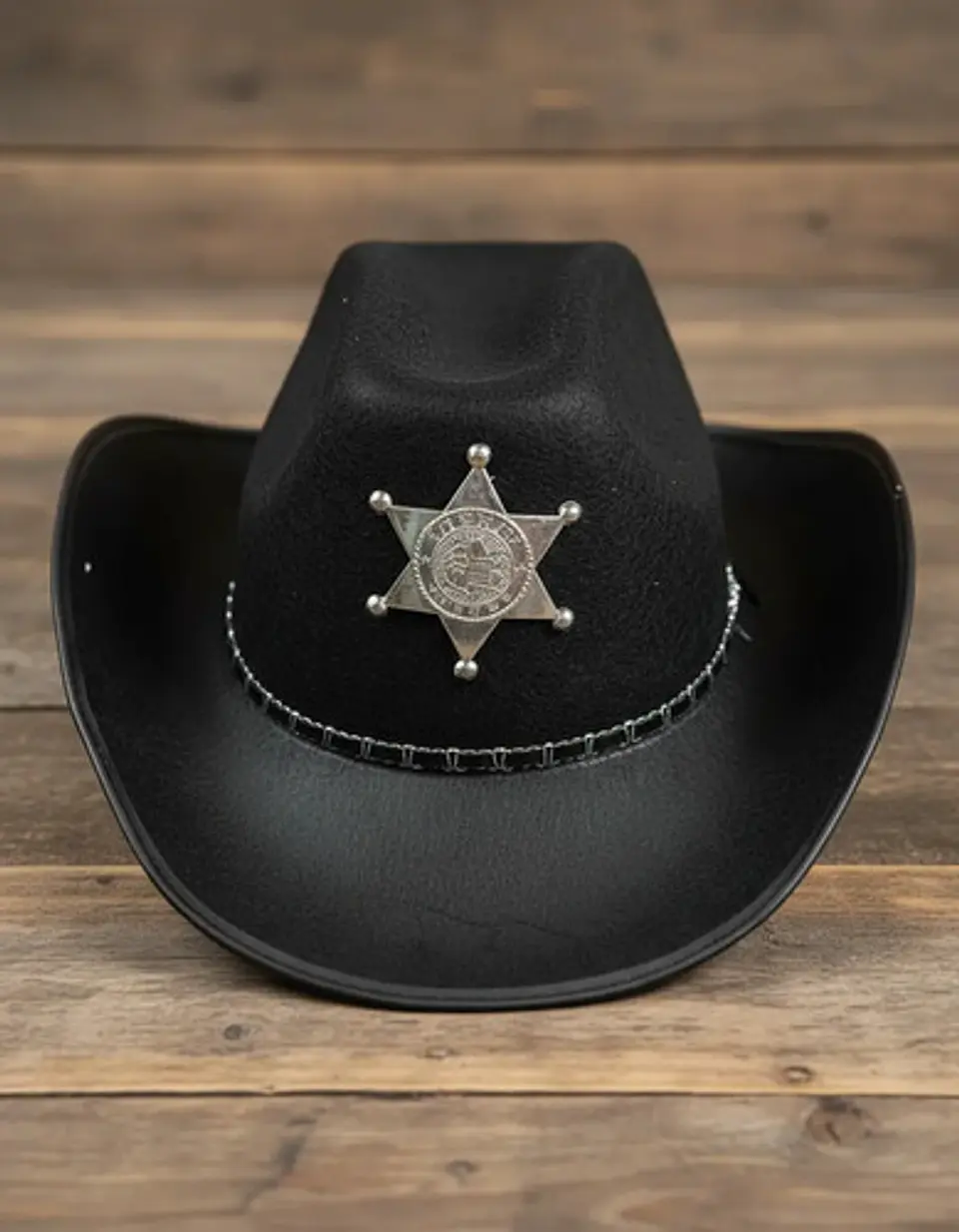Sombrero Vaquero Sheriff Infantil Adultos Disfraz Unisex 3
