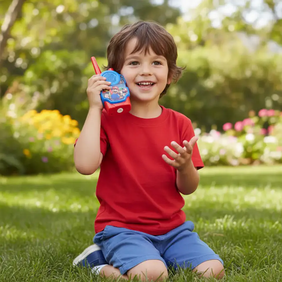 Radio Walkie Talkie Niños Dibujos Animados 6
