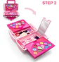 Estuche De Maquillaje Macrooutlet Con Espejo Y Brochas Para Niñas Desde 3 Años - Miniatura 5