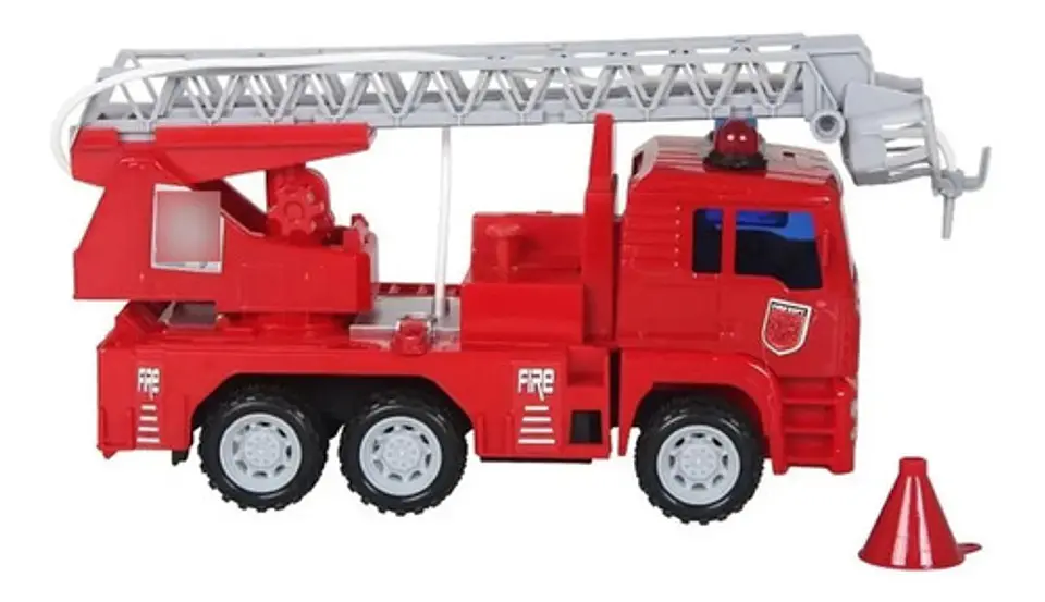 Carro De Bombero Juguete Para Niños Ref:661-8 Color Rojo 3
