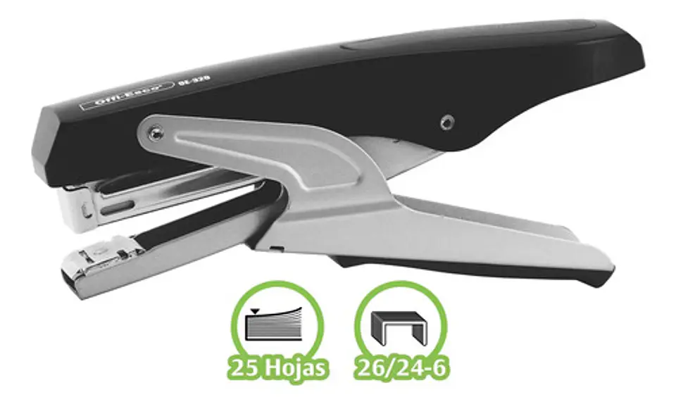 Grapadora Offi-esco Tipo Pinza Plastica-metalica Oe-320 1und 3