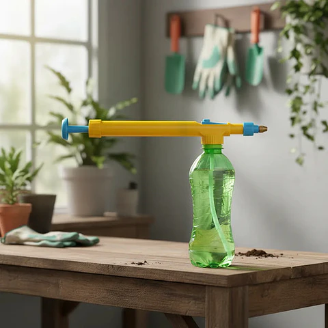 Rociador Pulverizador Fumigador Botella Jardinería Davidson Color Amarillo