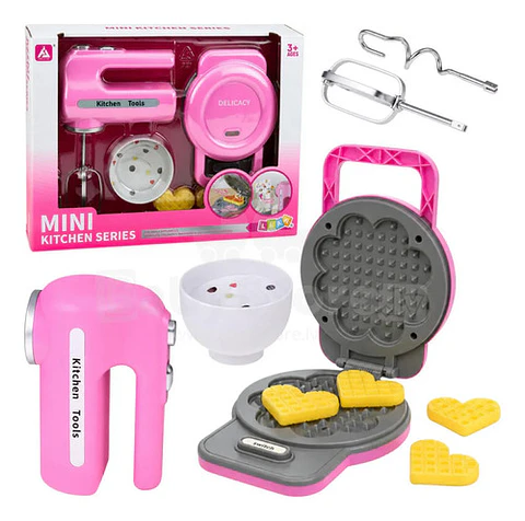 Juego De Cocina Mini Sandwichera Y Batidora Kitchen Niña Reg