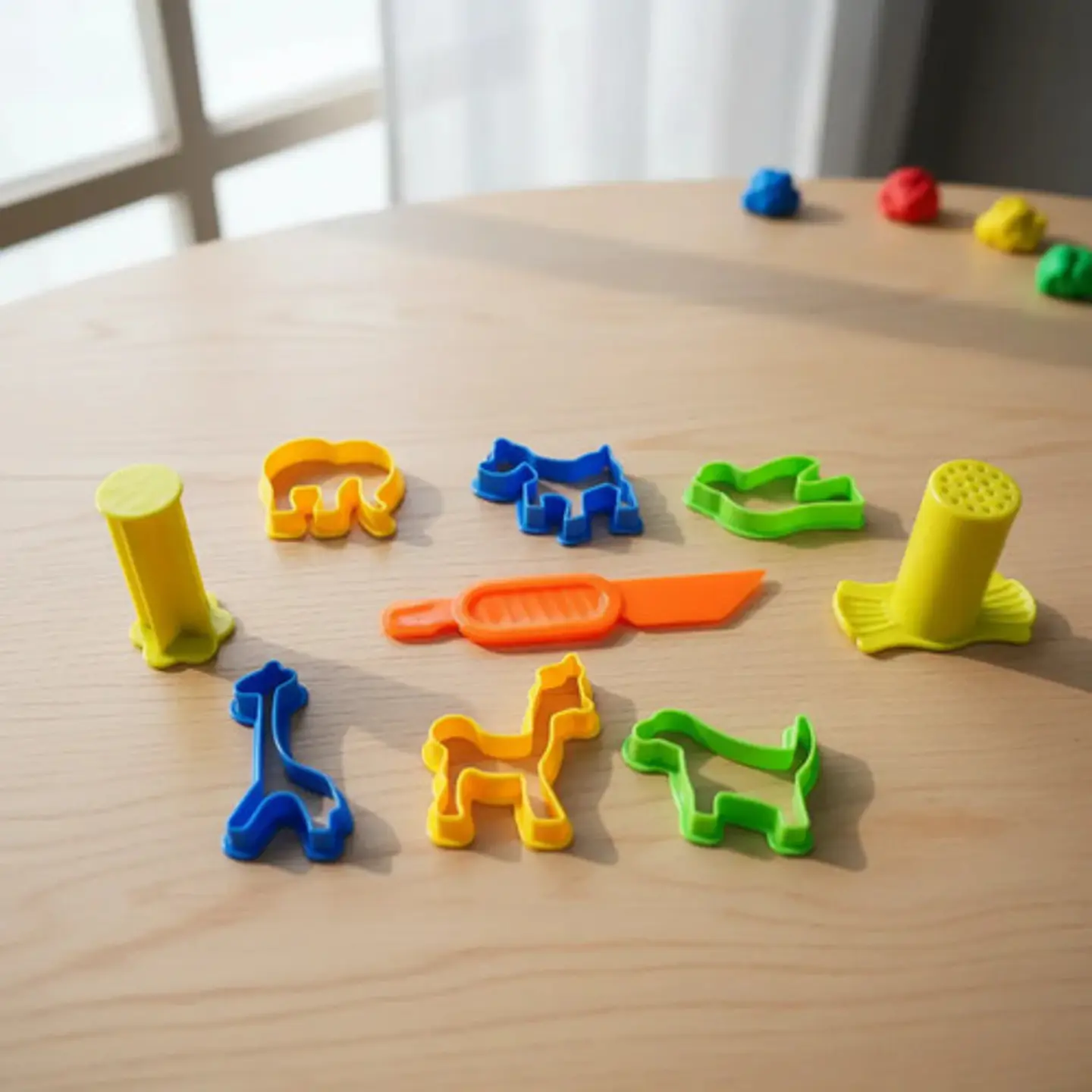 Set De Plastilina Infantil 6 Colores Con Moldes De Animales 4