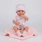 Muñeca Bebé Reborn Niña Cobija Ropa Chupete Rigida 38cm - Miniatura 1