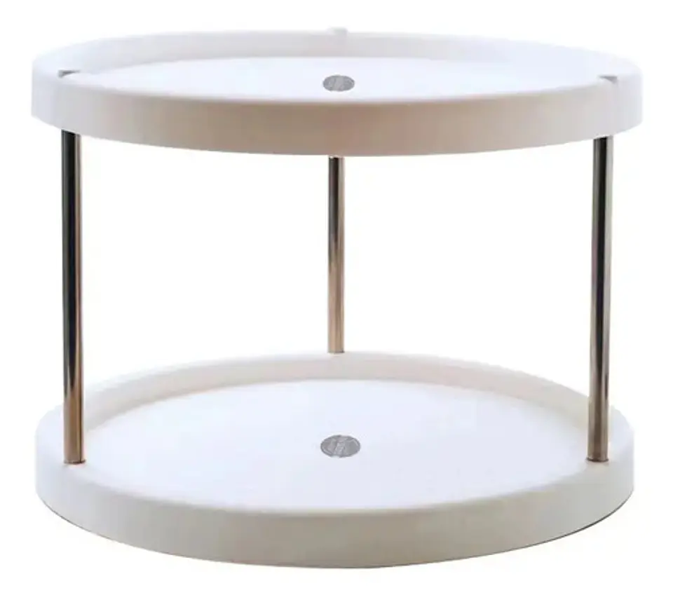 Organizador Estante Especiero Giratorio De 2 Niveles Cocina 3