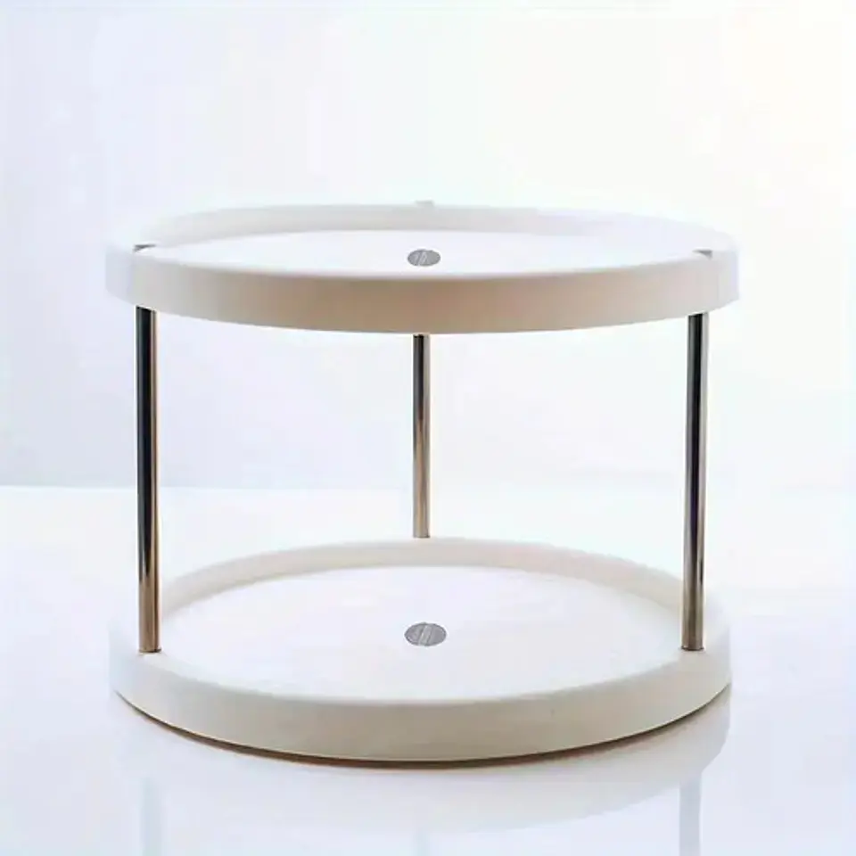 Organizador Estante Especiero Giratorio De 2 Niveles Cocina 4
