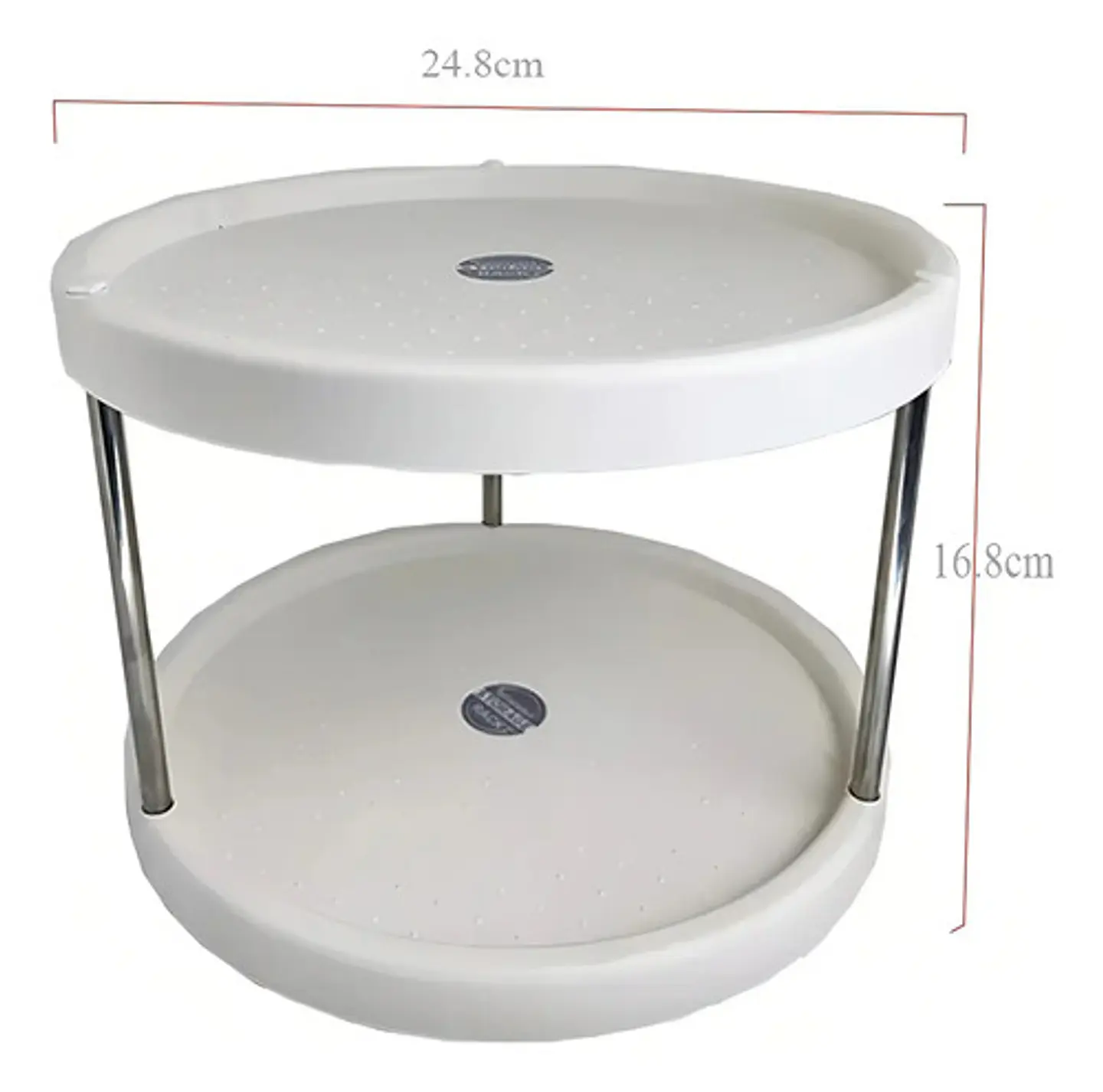 Organizador Estante Especiero Giratorio De 2 Niveles Cocina 5