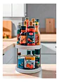 Organizador Estante Especiero Giratorio De 2 Niveles Cocina - Miniatura 10