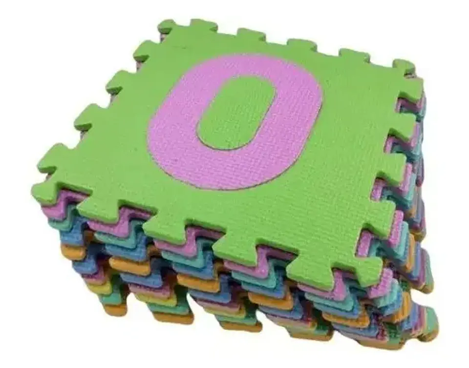 Tapete Foamy Bebé Didactico Armable Numeros 10pcs Pastel 2