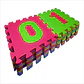 Tapete Foamy Bebé Didactico Armable Numeros 10pcs Pastel - Miniatura 4