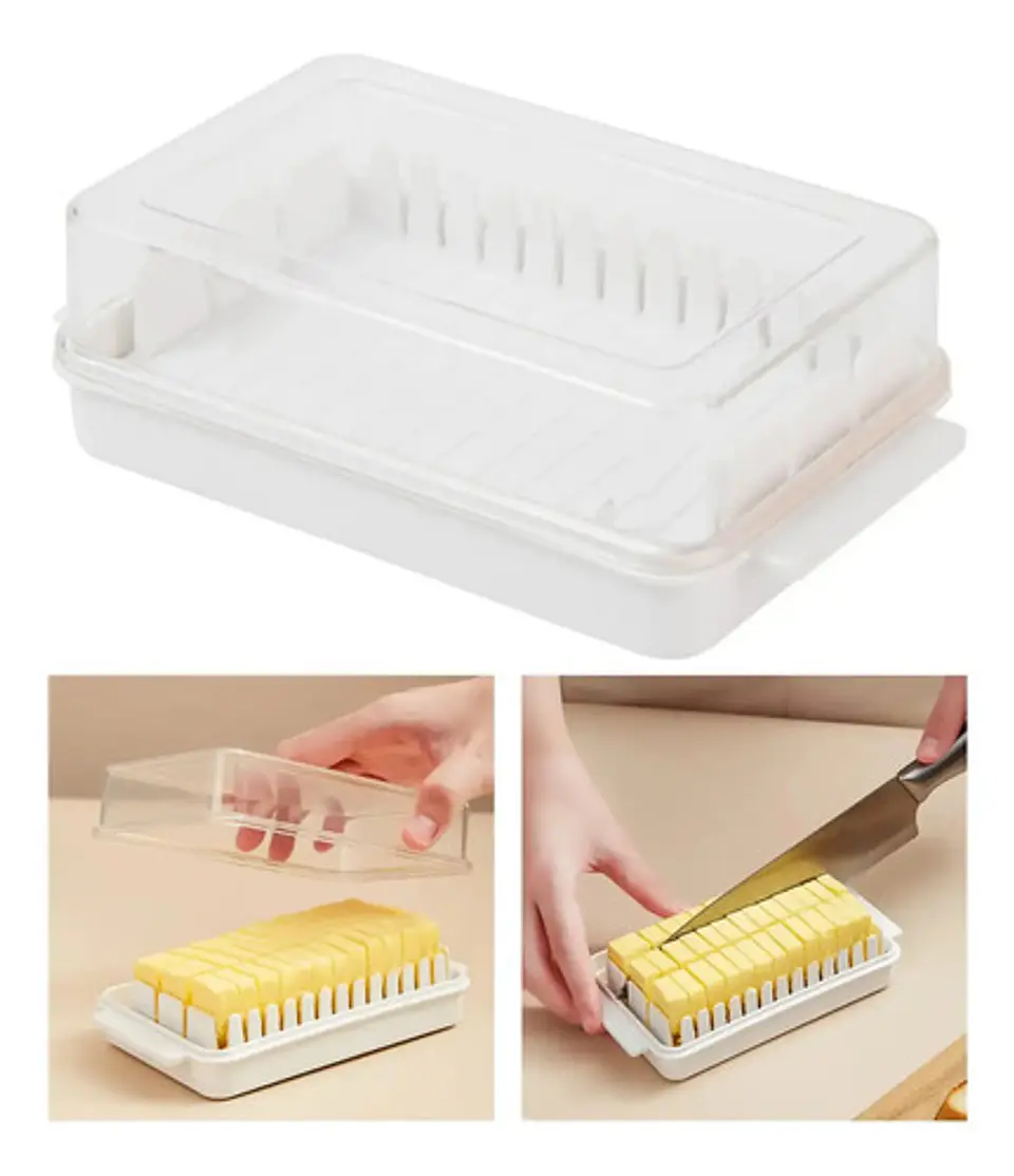 Caja Cortadora De Mantequilla Recipiente Mantequillera 3