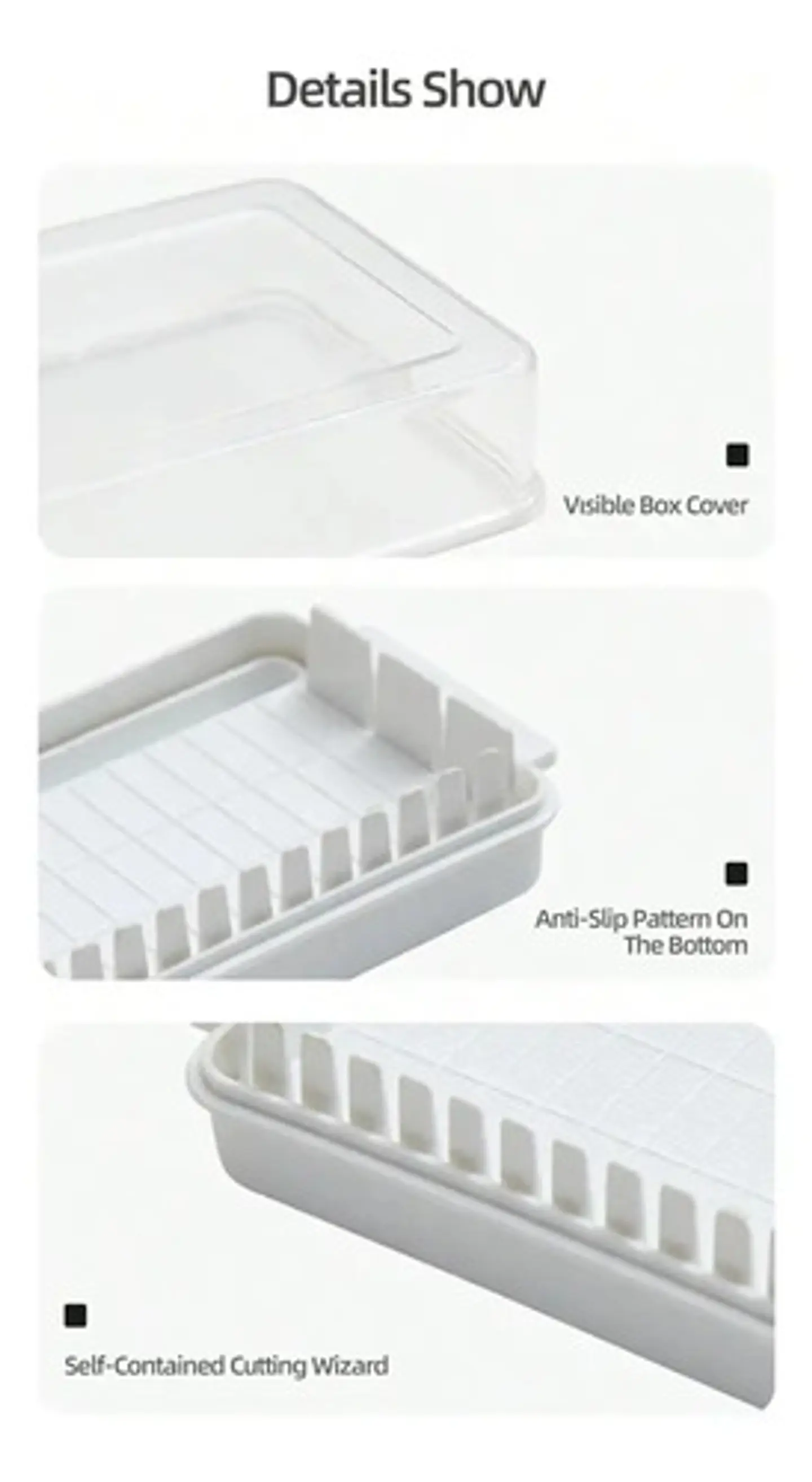 Caja Cortadora De Mantequilla Recipiente Mantequillera 5