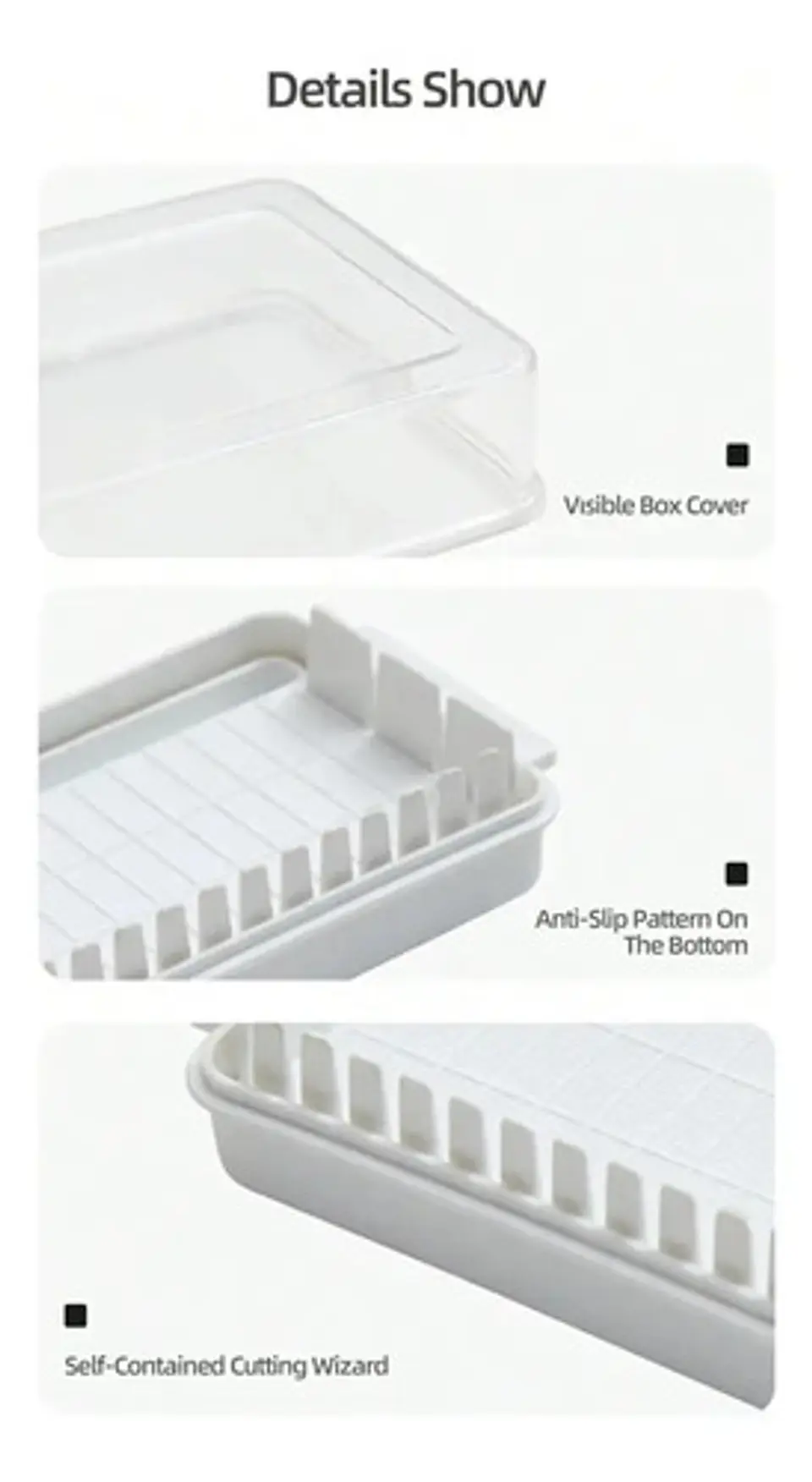 Caja Cortadora De Mantequilla Recipiente Mantequillera 5