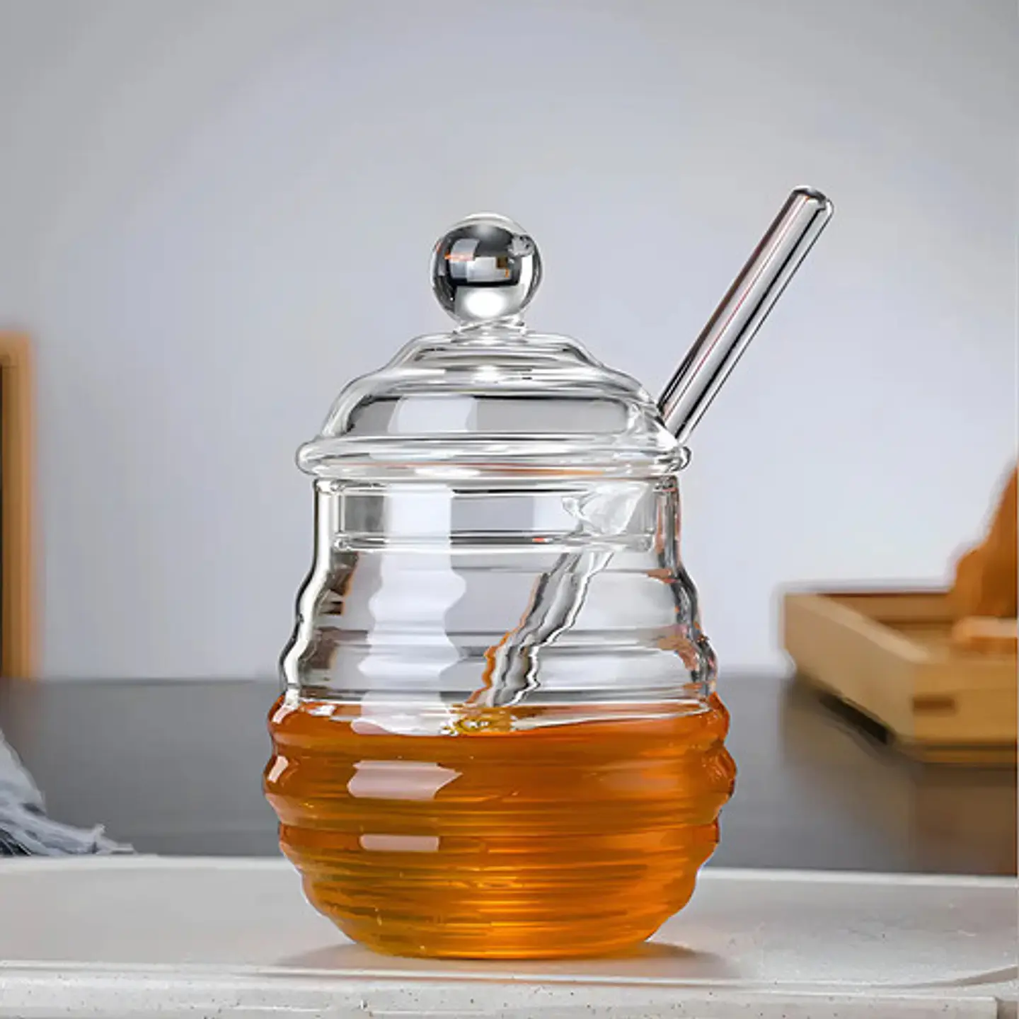 Jarra Botella Para Mil Con Mezclador Borosilicato  200ml 2