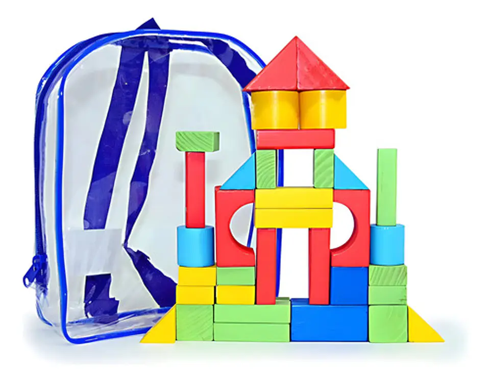 Maletin Didactico Madera Maleta Cubos Figuras Logicos Bloque Color Naranja 1