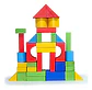 Maletin Didactico Madera Maleta Cubos Figuras Logicos Bloque Color Naranja - Miniatura 2