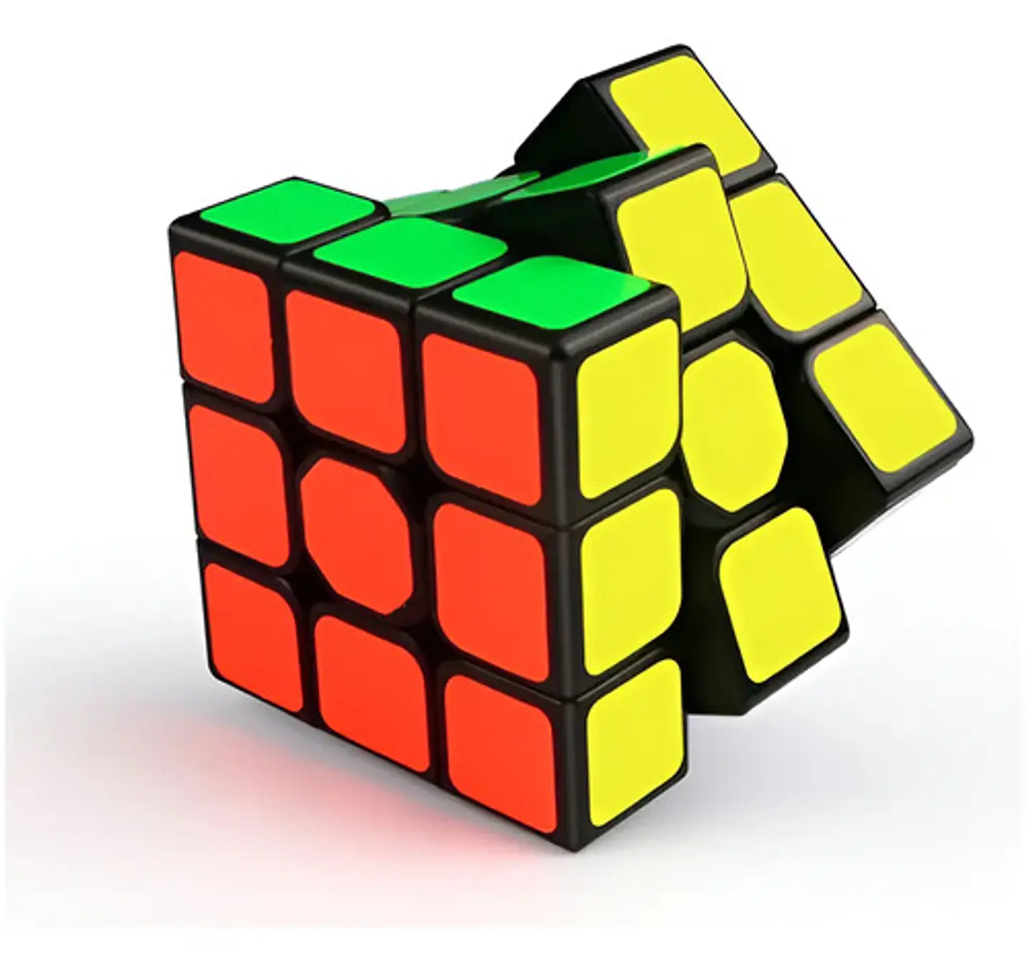 Cubo Rubik Qiyi 3x3 Grande Sail 6.8 Cm 3x3x3 Speed Cube Color De La Estructura Negro 2