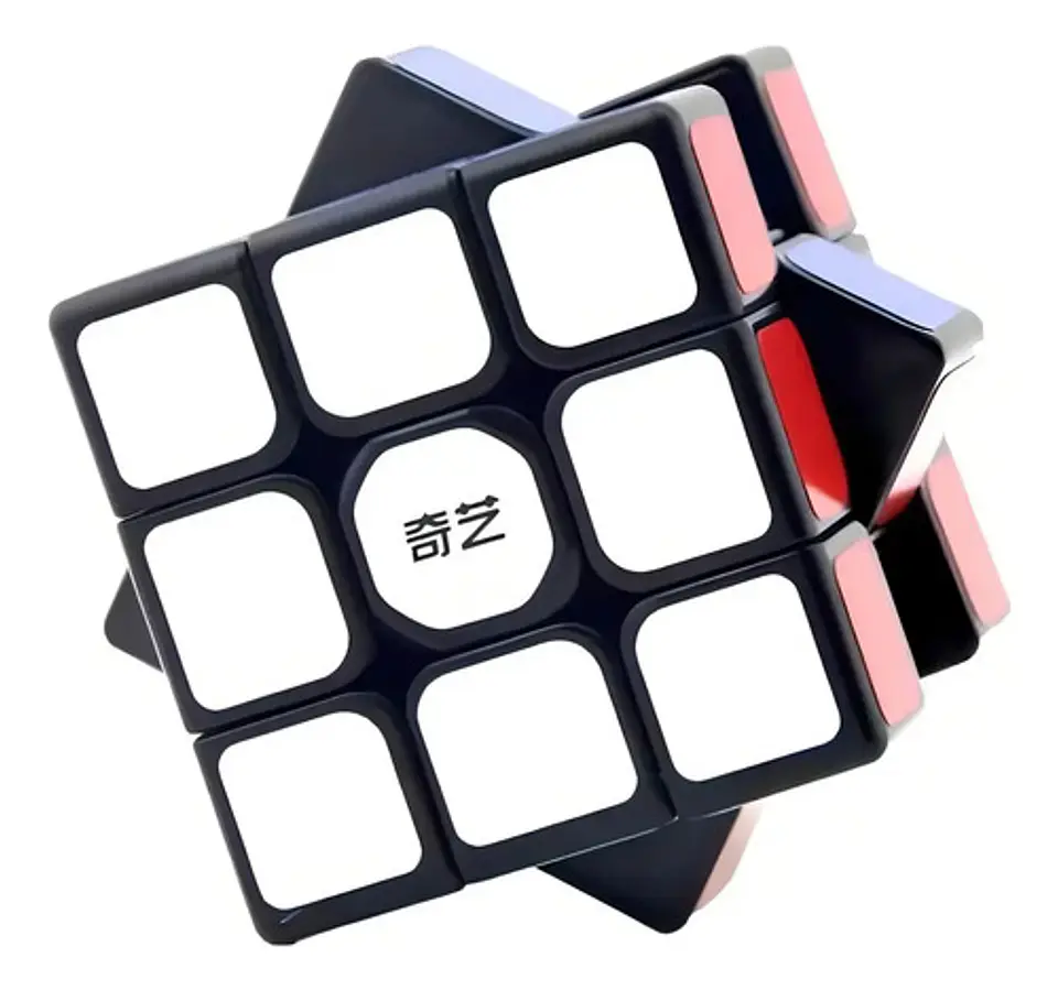 Cubo Rubik Qiyi 3x3 Grande Sail 6.8 Cm 3x3x3 Speed Cube Color De La Estructura Negro 5