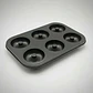 Molde Charola Para 6 Donas Repostería 6.5cm Color Negro - Miniatura 4