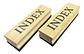 Set X2 Borradores De Madera Pizarra Tablero Acrilico Index - Miniatura 1