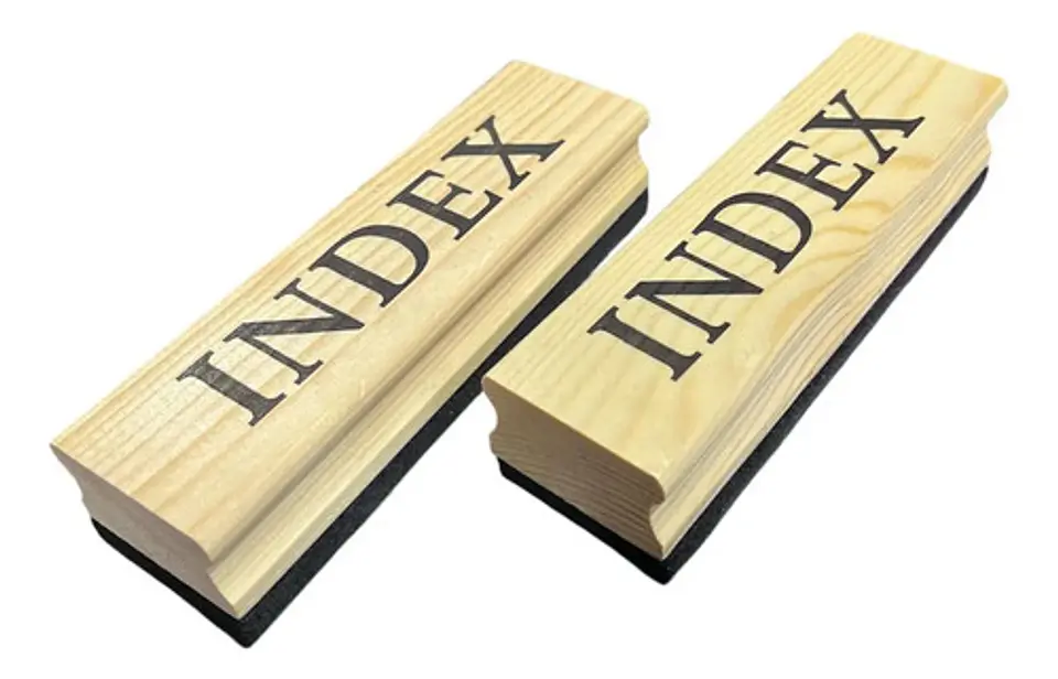 Set X2 Borradores De Madera Pizarra Tablero Acrilico Index 1